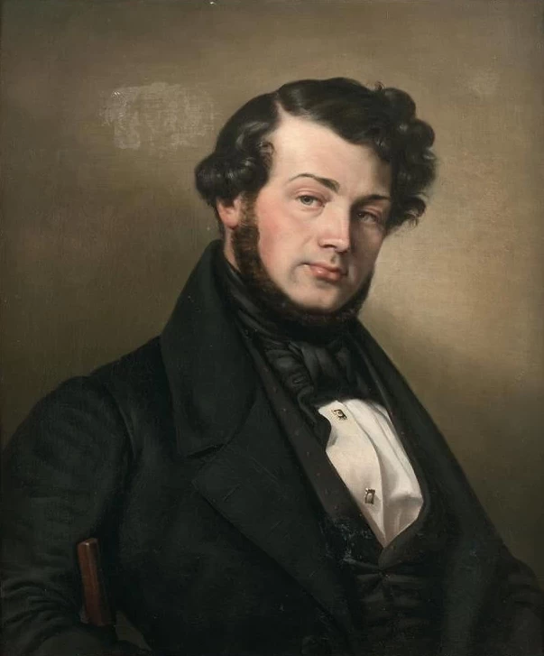Joseph Désiré Court - Ritratto di uomo, attribuito